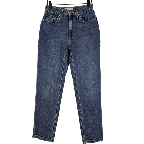 EVERLANE WOMEN'S BLUE ORGANIC COTTON CHEEKY JEAN SIZE 25W 26L - Picture 1 of 12